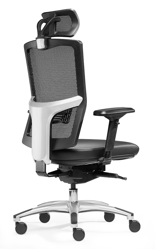 Liberty L mit Kopfstütze - Allrounder Netz-Bürostuhl