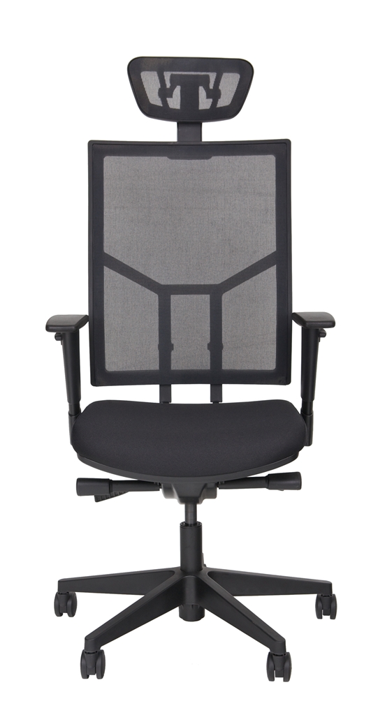 Ergo Net L mit Kopfstütze - Netz-Bürostuhl