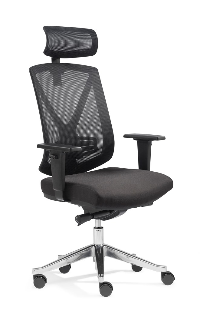 Ergo Studio L mit Kopfstütze - Bürostuhl mit Netz