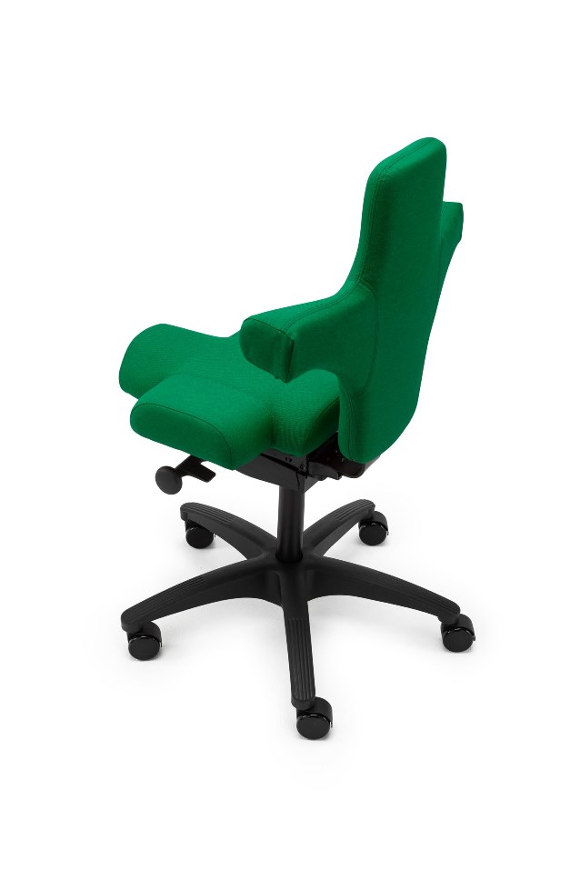 PICASSO - Büro-Sattelstuhl mit schulterfreier Rückenlehne 